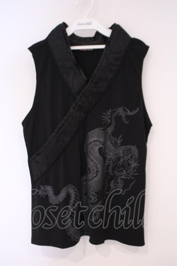 画像1: Qutie Frash / 着物衿インナータンクトップ  ブラック O-26-02-03-068-QU-TO-YM-OS (1)