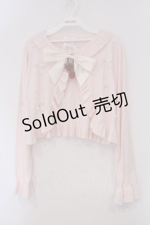 画像: Alice Mashiro / TT*MAAリボンニット ボレロ L ピンク O-26-02-03-073-LO-TO-IG-OS