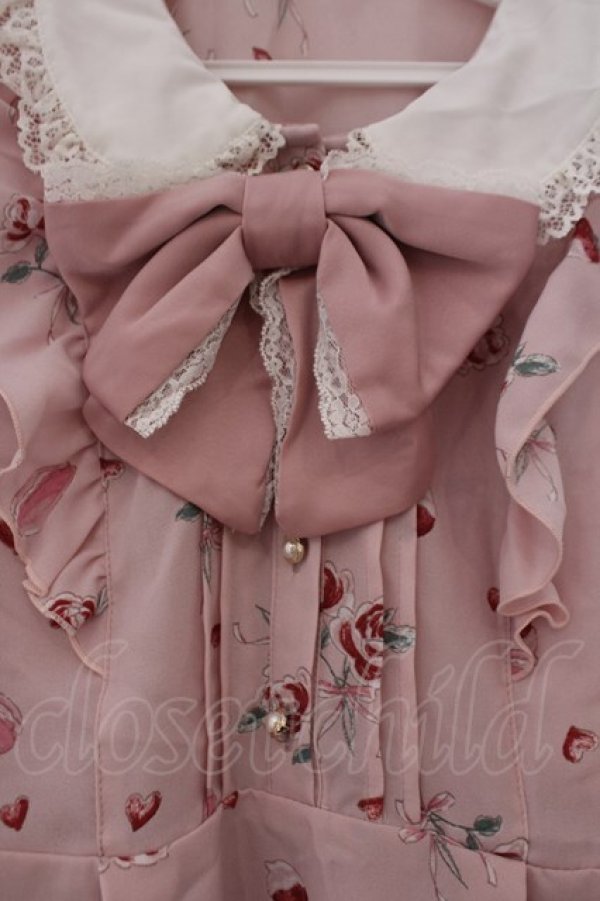 画像2: Lily Merry / もえにゃコラボ ワンピース M ピンク O-26-02-03-074-LO-OP-IG-OS (2)