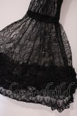 画像4: ATELIER PIERROT / Shirring Princess Sleeve Blouse-Lace-  ブラック O-26-02-03-080-EL-BL-OW-OS (4)