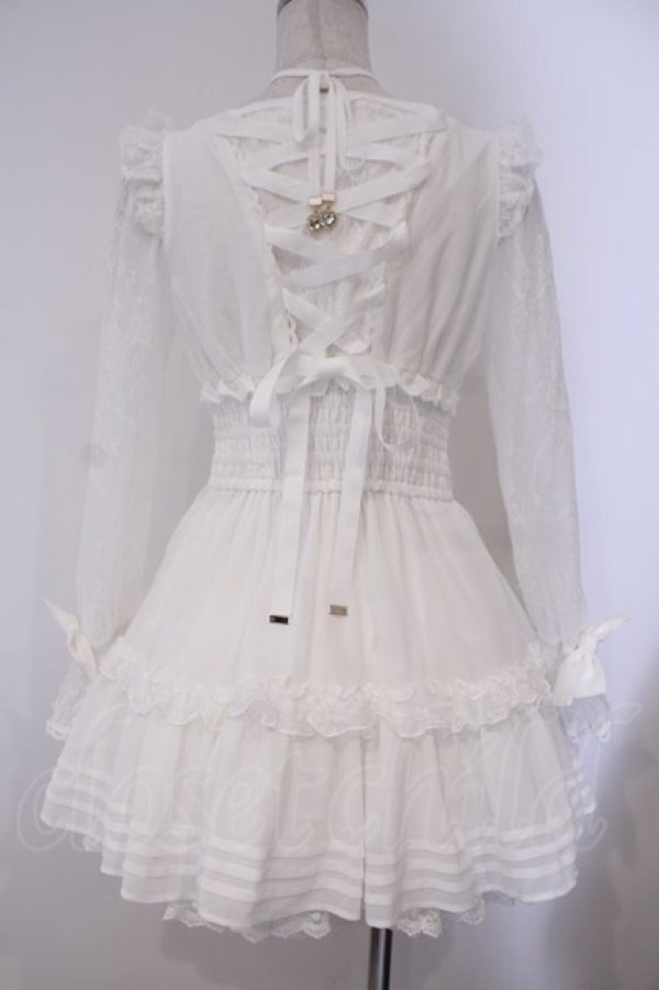 画像5: LIZ LISA / フロントティアードシフォンワンピース 0 ホワイト O-26-02-03-008-LO-OP-OW-OS (5)