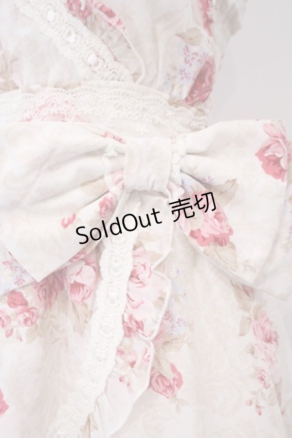 画像3: LIZ LISA / カシュクール着物風ワンピース F シロｘピンク O-26-02-03-010-LO-OP-YM-ZT562 (3)