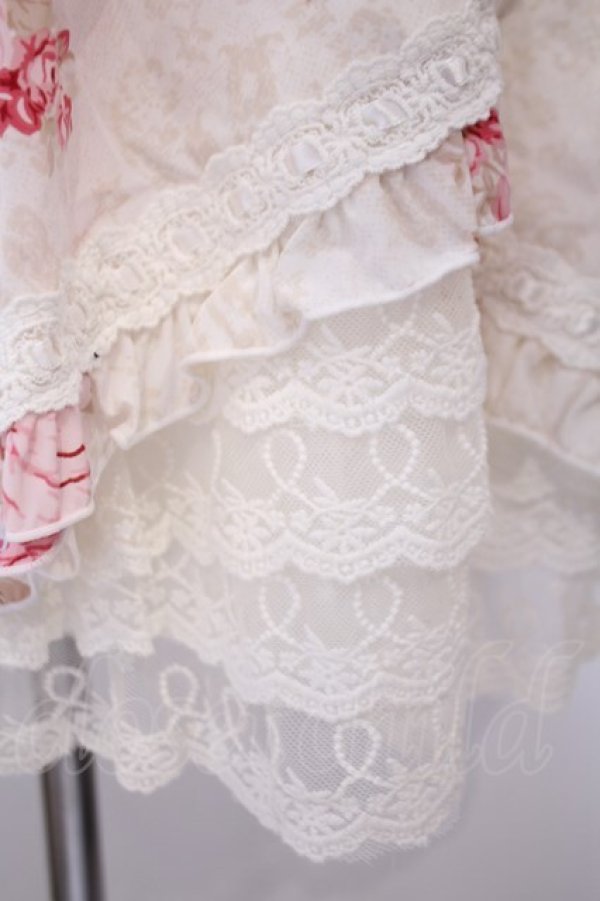 画像4: LIZ LISA / カシュクール着物風ワンピース F シロｘピンク O-26-02-03-010-LO-OP-YM-OS (4)