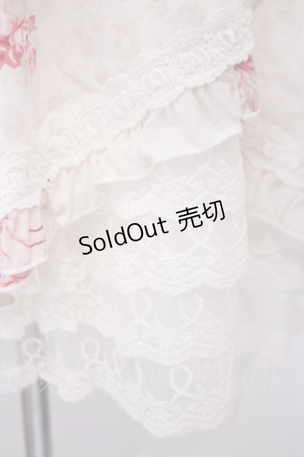 画像4: LIZ LISA / カシュクール着物風ワンピース F シロｘピンク O-26-02-03-010-LO-OP-YM-ZT562 (4)