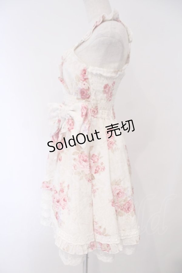 画像6: LIZ LISA / カシュクール着物風ワンピース F シロｘピンク O-26-02-03-010-LO-OP-YM-ZT562 (6)