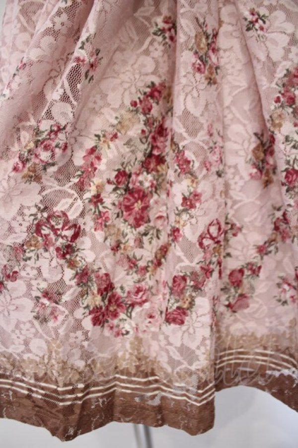 画像3: LIZ LISA / 総レースビスチェ風ワンピース 0 ピンクベージュ O-26-02-03-012-LO-OP-YM-OS (3)