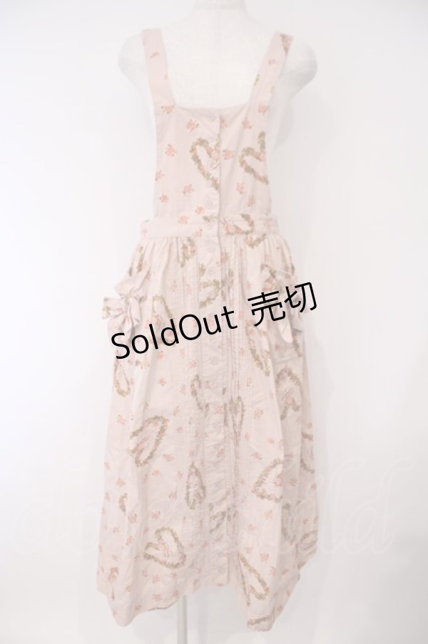 画像1: PINK HOUSE / ローズリースエプロンスカート  ピンク O-26-02-03-014-LO-SK-IG-OS (1)