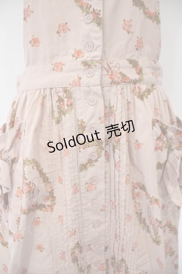 画像2: PINK HOUSE / ローズリースエプロンスカート  ピンク O-26-02-03-014-LO-SK-IG-OS (2)