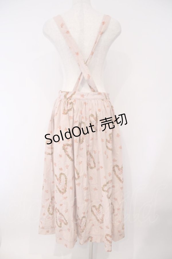 画像3: PINK HOUSE / ローズリースエプロンスカート  ピンク O-26-02-03-014-LO-SK-IG-OS (3)