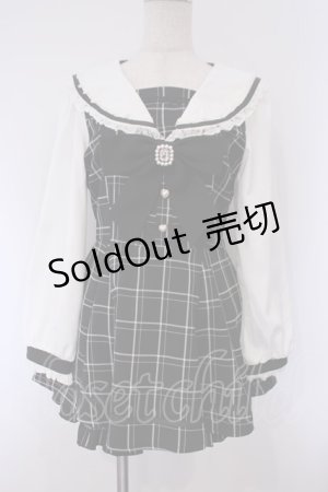 画像: LIZ LISA / セーラーカラーセットアップ  クロ×シロ O-26-02-03-015-LO-OP-IG-OS