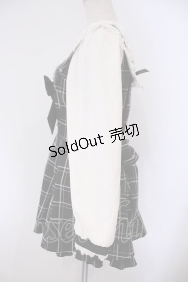 画像3: LIZ LISA / セーラーカラーセットアップ  クロ×シロ O-26-02-03-015-LO-OP-IG-OS (3)