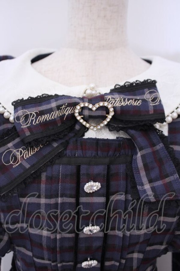 画像2: LIZ LISA / フリルエプロンセットアップ  ネイビー O-26-02-03-016-LO-OP-IG-OS (2)