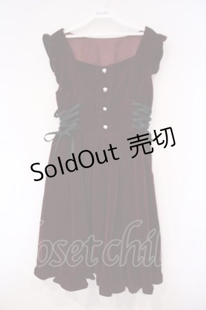 画像: axes femme POETIQUE / サイドレースアップジャンドレ M ワイン O-26-02-03-017-AX-OP-OW-OS