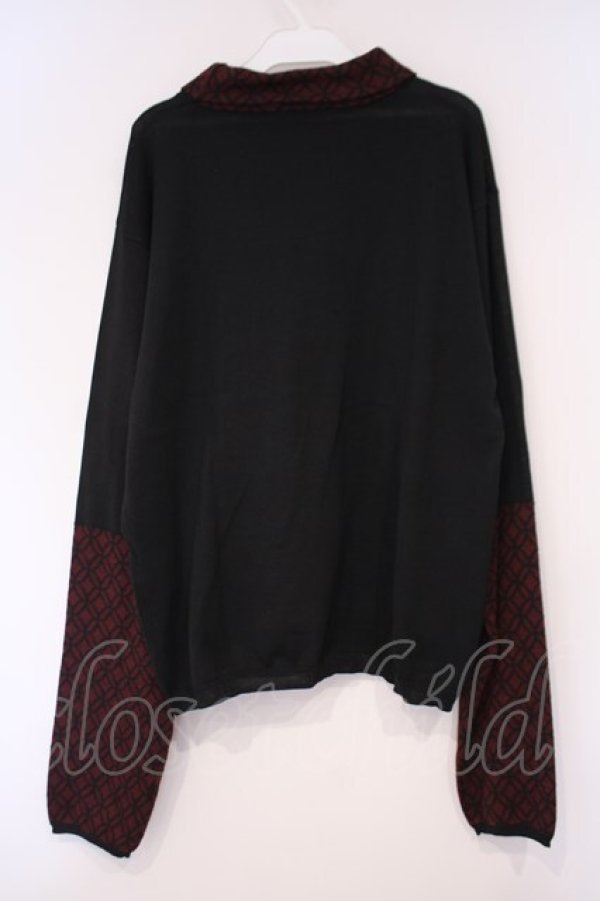 画像3: AXES-X / 七宝文様タートルニット M クロ×アカ O-26-02-03-022-LO-TO-OW-OS (3)