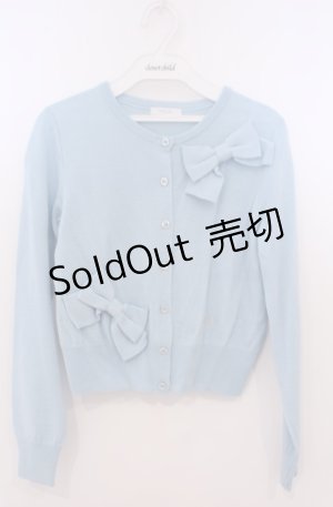 画像: MILK / ローブ・ド・リボンカーデ  サックス O-26-02-04-030-ML-TO-OW-OS