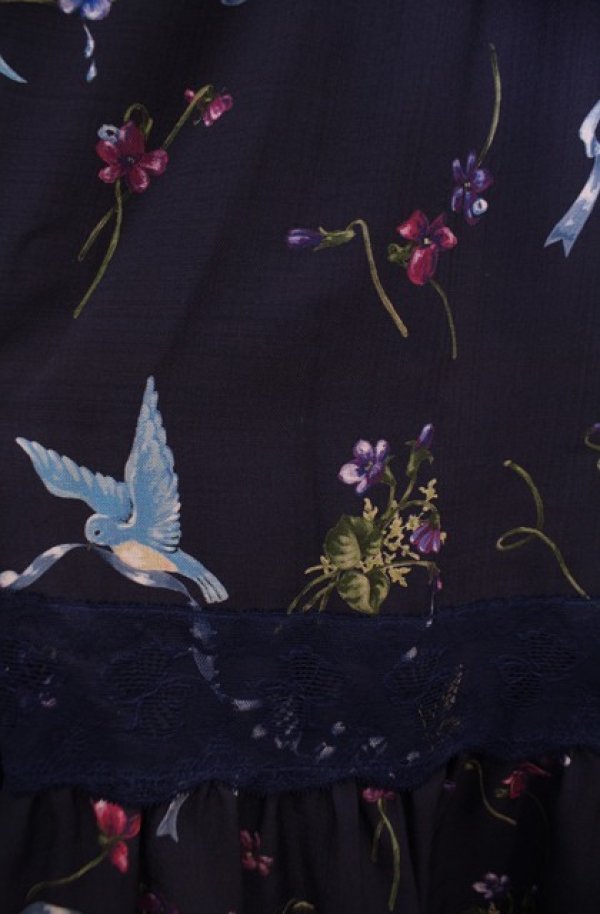 画像2: MILK / ブルーバードスカート  ネイビー O-26-02-04-033-ML-SK-OW-OS (2)