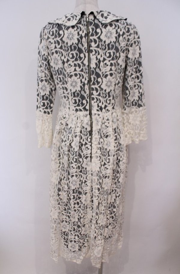 画像4: MILK / メレンゲ DOLL DRESS　ワンピース  シロ×クロ O-26-02-04-036-ML-OP-OW-OS (4)