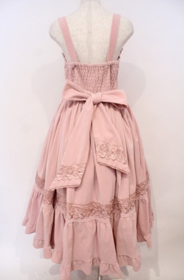 画像4: axes femme kawaii / ベルベットドールジャンスカ M ピンク O-26-02-04-003-AX-OP-OW-OS (4)