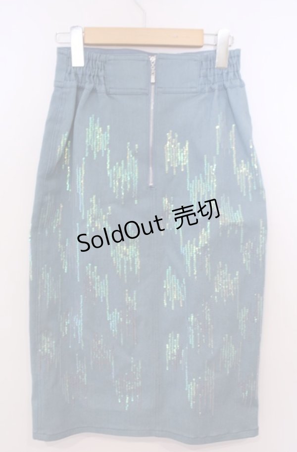 画像3: Secret Honey / スパンコールタイトスカート(エルサVer.) 2 ブルー O-26-02-04-040-CA-OP-OW-OS (3)