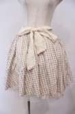 画像1: axes femme / ギンガムチェック柄スカート M ベージュ O-26-02-04-042-AX-SK-OW-OS (1)