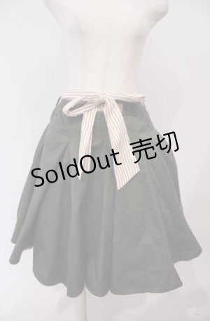 画像: axes femme / ストライプリボンスカート M グリーン O-26-02-04-048-AX-SK-OW-OS