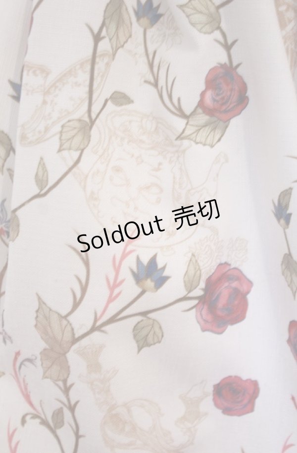 画像2: Secret Honey / Rose pattern ワンピース(実写版 美女と野獣ver.) 2 アイボリー O-26-02-04-006-CA-OP-OW-OS (2)