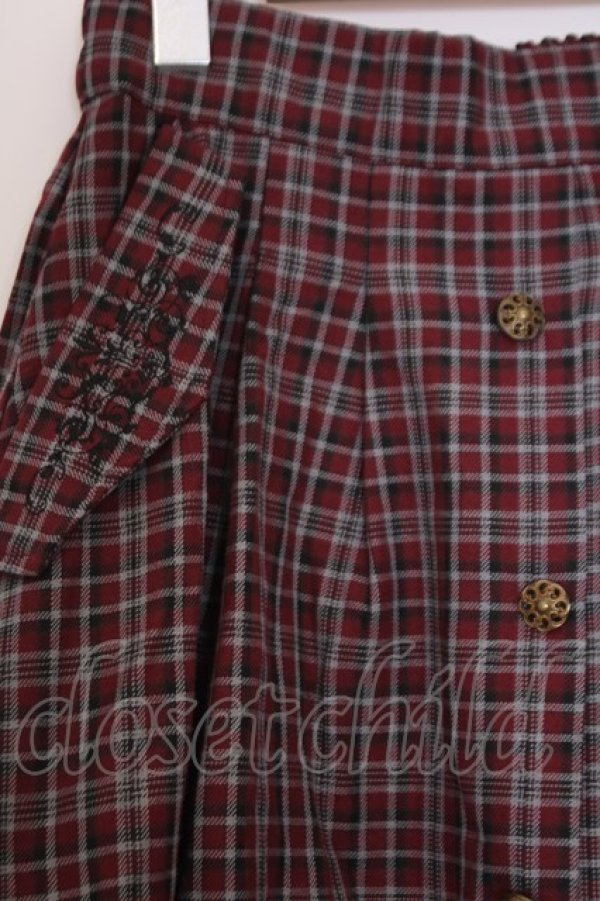 画像2: axes femme / HOUSEofTARTANコラボ/タータンチェックスカート M アカチェック O-26-02-04-1044-AX-SK-IG-OS (2)