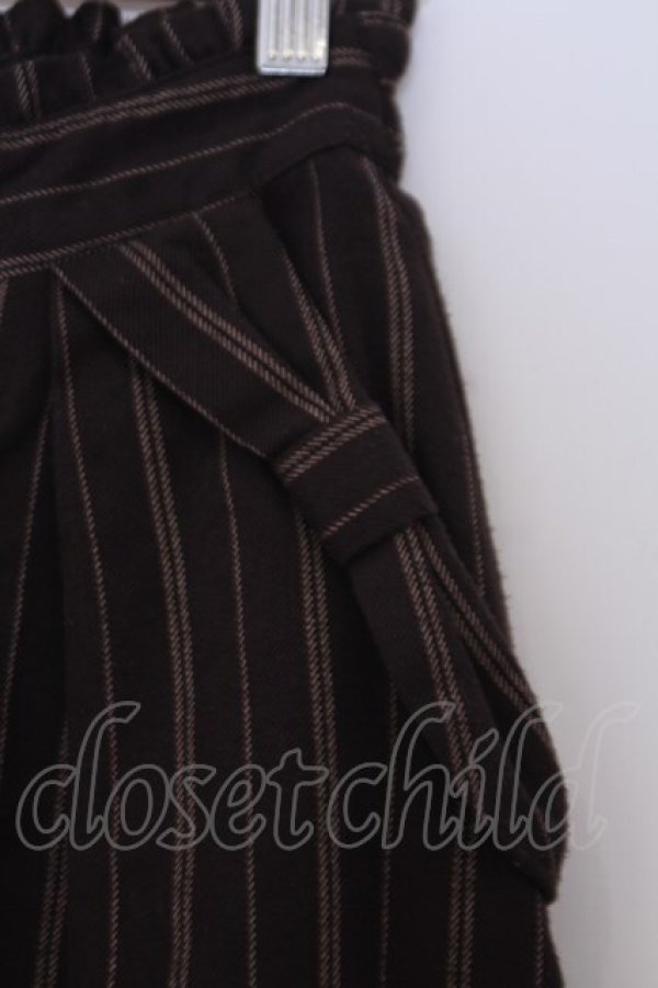 画像2: axes femme / 裾レースワイドパンツ  ブラウン O-26-02-04-1045-AX-PA-IG-OS (2)