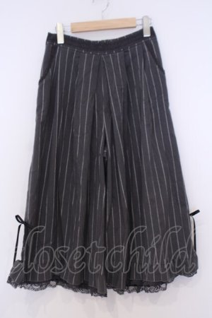 画像: axes femme / 裾デザインガウチョパンツ  グレー O-26-02-04-1046-AX-PA-IG-OS