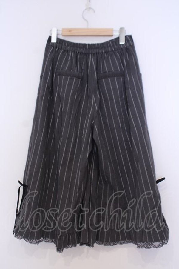 画像3: axes femme / 裾デザインガウチョパンツ  グレー O-26-02-04-1046-AX-PA-IG-OS (3)