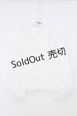 画像: NIBBLE POISON / 2WAYリボン付フレア袖ブラウス M シロ O-26-02-04-1053-0-BL-IG-OS