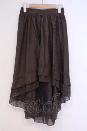 画像: axes femme / ベルト付フィッシュテールスカート  ブラウン O-26-02-04-1055-AX-SK-IG-OS