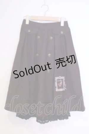画像: axes femme / 薔薇×額縁刺繍ミドルスカート M ワイン O-26-02-04-1058-AX-SK-IG-ZT595