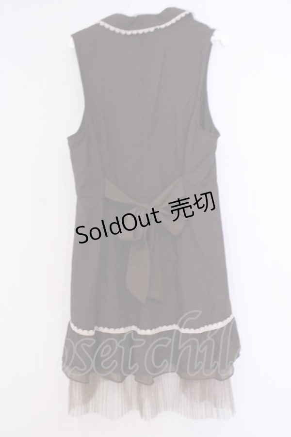 画像3: axes femme / 刺繍入りロングベスト M ブラウン O-26-02-04-1060-AX-TO-IG-OS (3)