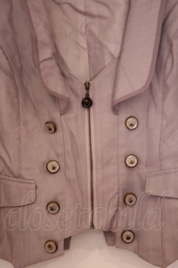 画像2: axes femme / ジップデザインベスト  ピンクベージュ O-26-02-04-1072-AX-TO-IG-OS (2)