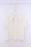 画像1: axes femme / パールビッグ襟ブラウス  アイボリー O-26-02-04-1074-AX-BL-IG-OS (1)