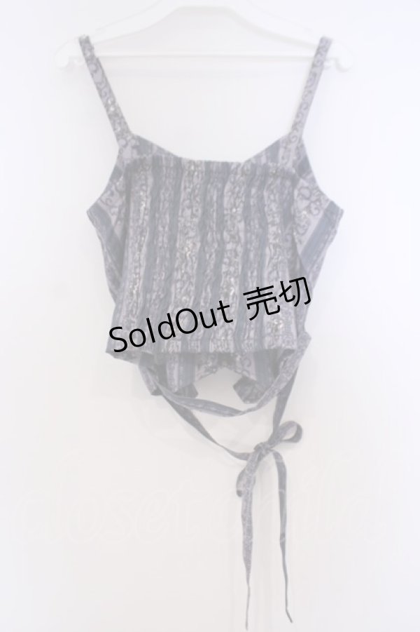 画像3: axes femme / オーナメント縦柄ビスチェ  ラベンダー×ブルー系 O-26-02-04-1076-AX-TO-IG-OS (3)