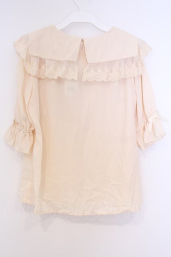 画像3: axes femme kawaii / マリアンヌブラウス  生成り O-26-02-04-1079-AX-BL-IG-OS (3)