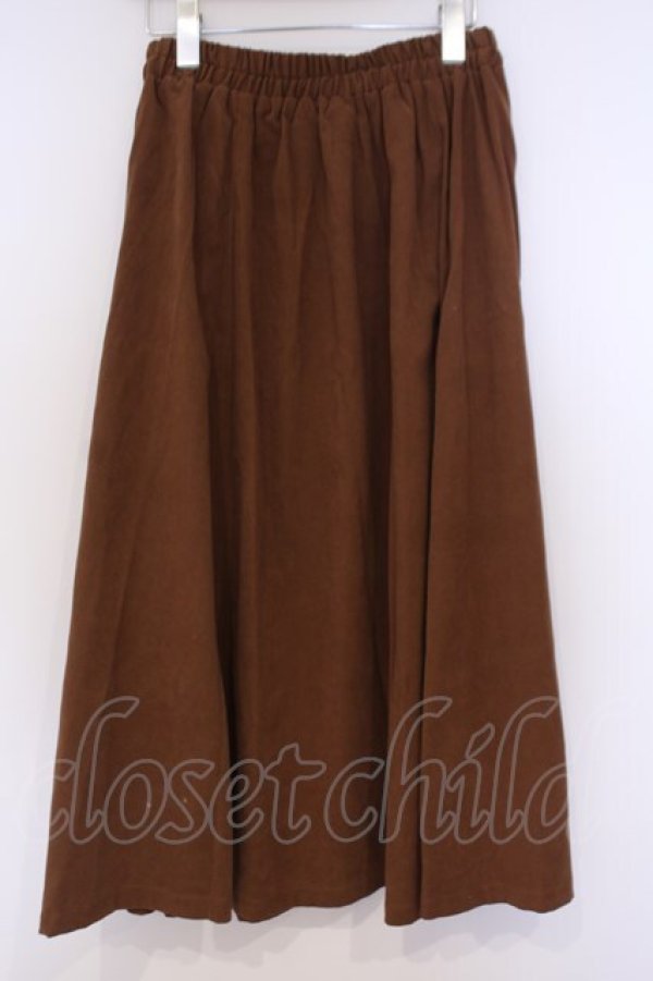 画像3: axes femme / スウェード風スカート  ブラウン O-26-02-04-1080-AX-SK-IG-OS (3)