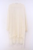 画像3: axes femme / 裾レースTPU天竺ロングカーディガン M アイボリー O-26-02-04-1085-AX-TO-IG-OS (3)