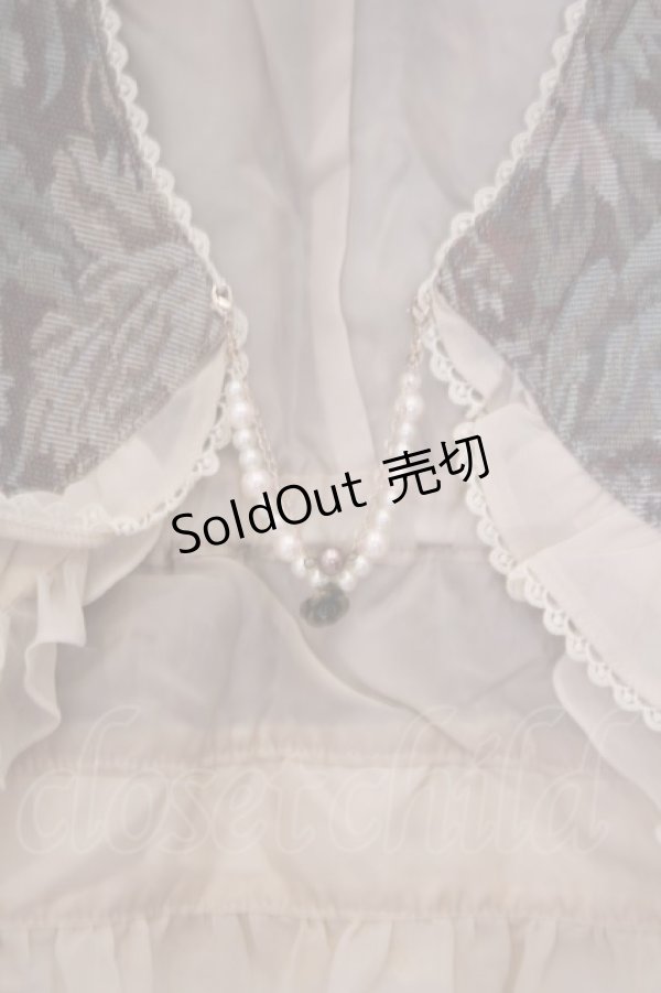 画像2: axes femme / 裾フリルタッセルベスト  ベージュ×アイボリー O-26-02-04-1086-AX-TO-IG-OS (2)