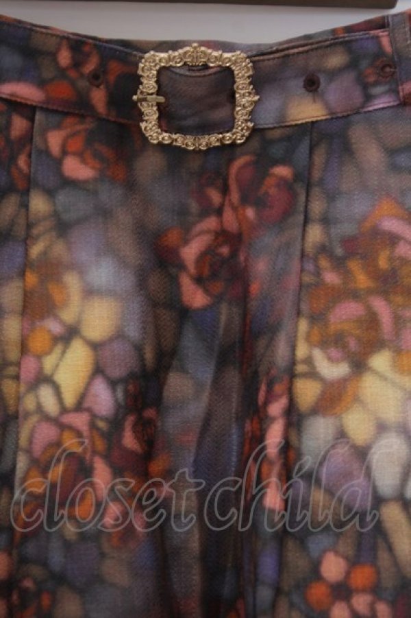 画像2: axes femme / ステンドグラスランプ柄スカート  マルチカラー O-26-02-04-1088-AX-SK-IG-OS (2)