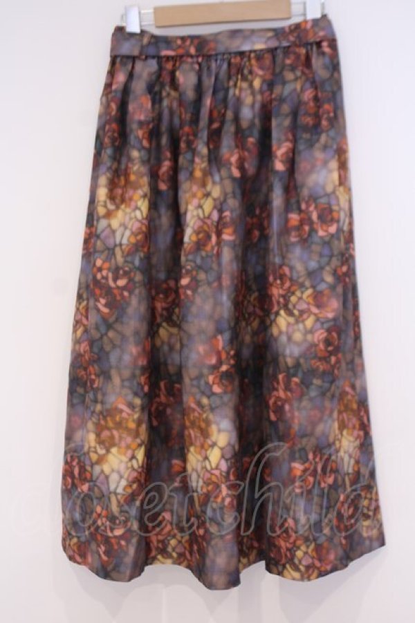 画像3: axes femme / ステンドグラスランプ柄スカート  マルチカラー O-26-02-04-1088-AX-SK-IG-OS (3)