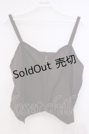 画像: axes femme / オーナメント縦柄ビスチェ M Dブラウン 無地 O-26-02-04-1089-AX-TO-IG-OS