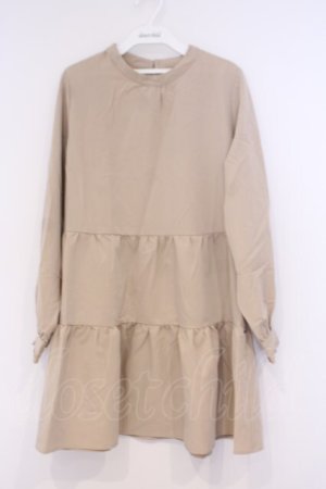 画像: axes femme / ティアードチュニック M ベージュ O-26-02-04-1090-AX-TO-IG-OS