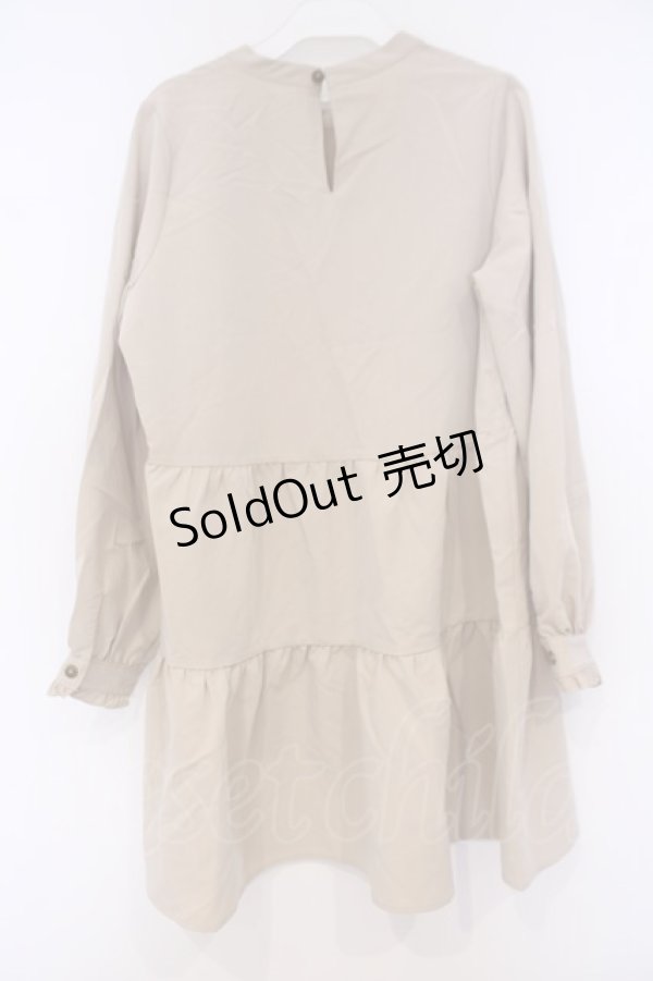 画像3: axes femme / ティアードチュニック M ベージュ O-26-02-04-1090-AX-TO-IG-OS (3)