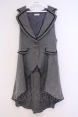 画像1: axes femme / レース使いJQロングベスト M グレー O-26-02-04-1091-AX-TO-IG-OS (1)