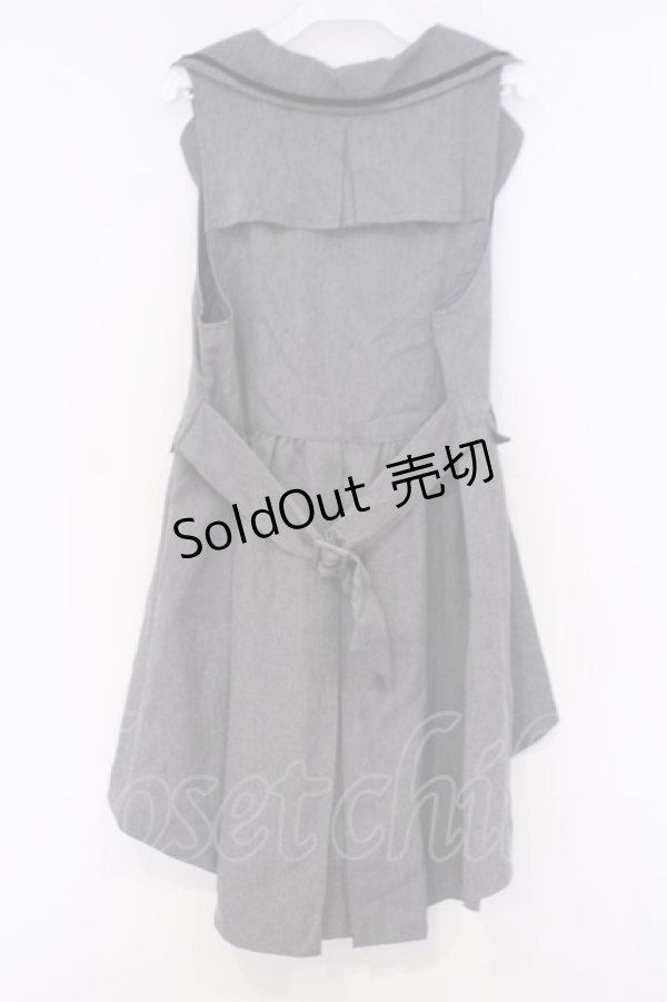 画像3: axes femme / レース使いJQロングベスト M グレー O-26-02-04-1091-AX-TO-IG-OS (3)