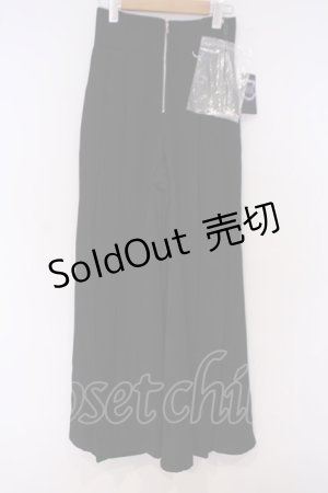 画像: NIBBLE POISON / ハイウエストタックワイドパンツ M クロ O-26-02-04-1098-0-PA-IG-ZT595