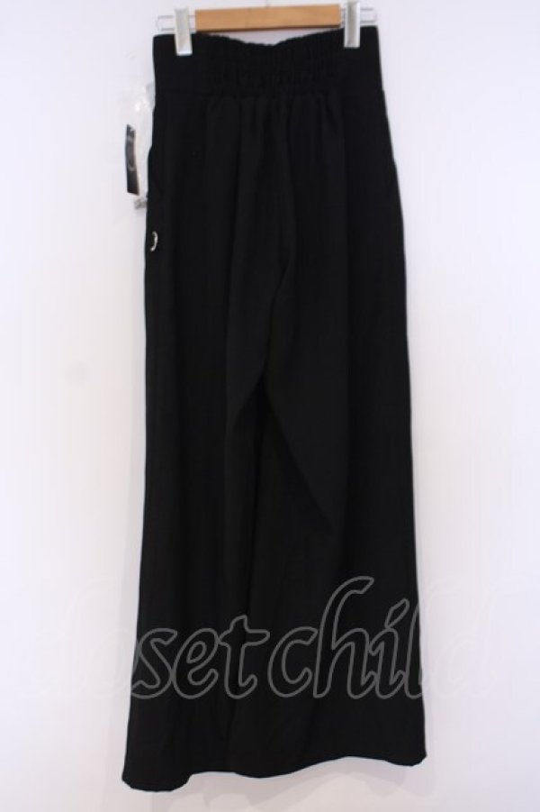 画像3: NIBBLE POISON / ハイウエストタックワイドパンツ M クロ O-26-02-04-1098-0-PA-IG-OS (3)